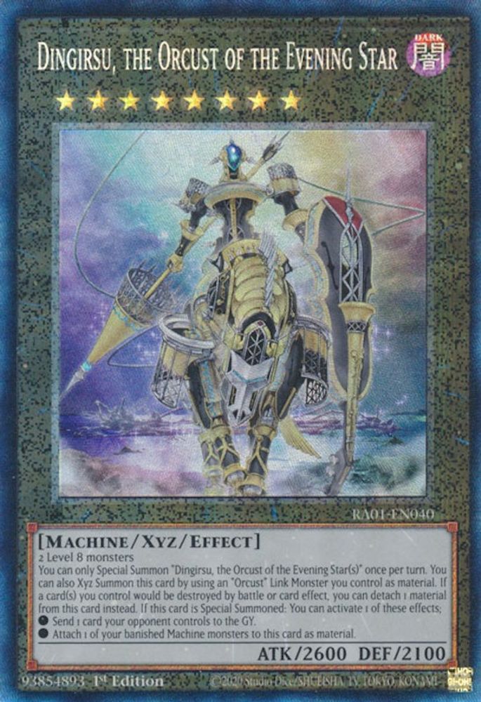 Dingirsu, the Orcust of the Evening Star (PCR) (RA01-EN040) - Prismatic Collector's Rare