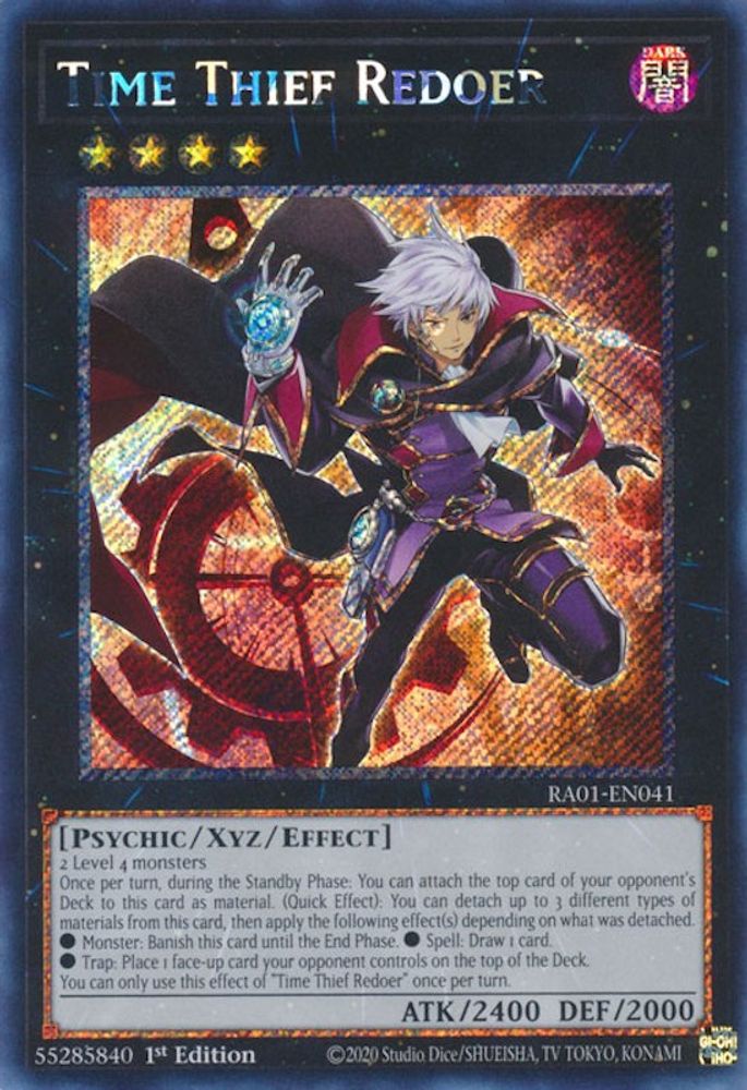 Time Thief Redoer (Platinum Secret Rare) (RA01-EN041) - Platinum Secret Rare