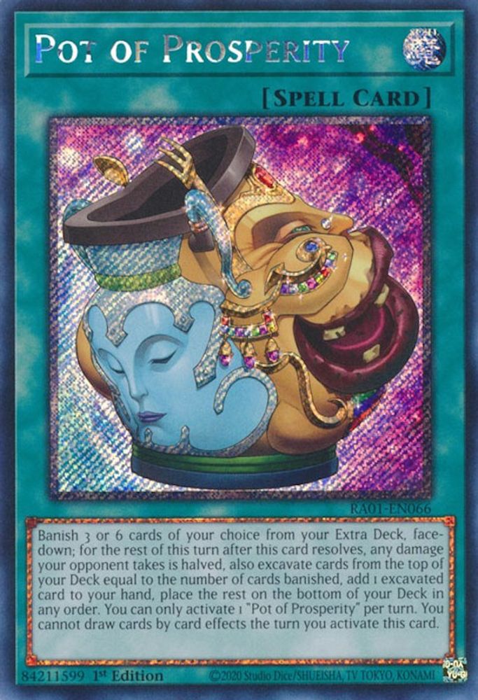 Pot of Prosperity (Platinum Secret Rare) (RA01-EN066) - Platinum Secret Rare