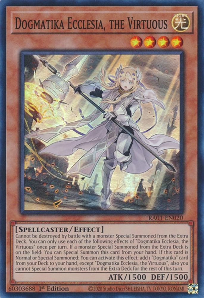 Dogmatika Ecclesia, the Virtuous (RA01-EN020) - Super Rare