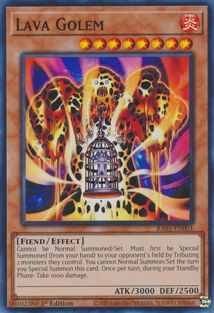 Lava Golem (RA01-EN001) - Super Rare