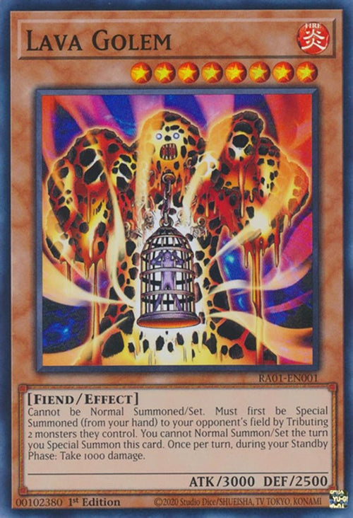 Lava Golem (RA01-EN001) - Super Rare