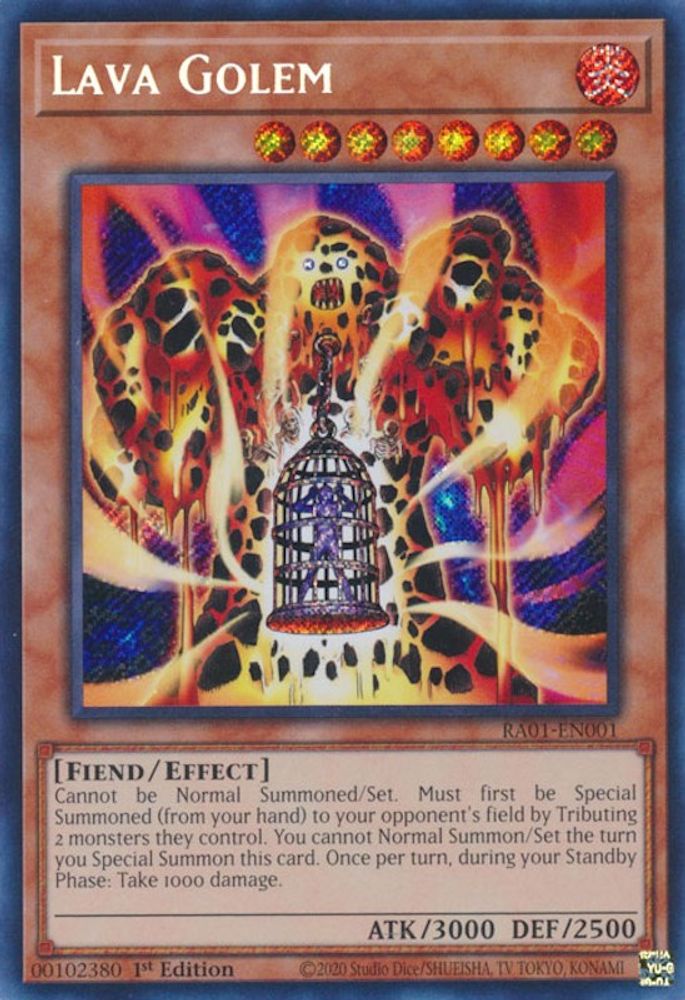 Lava Golem (Secret Rare) (RA01-EN001) - Secret Rare