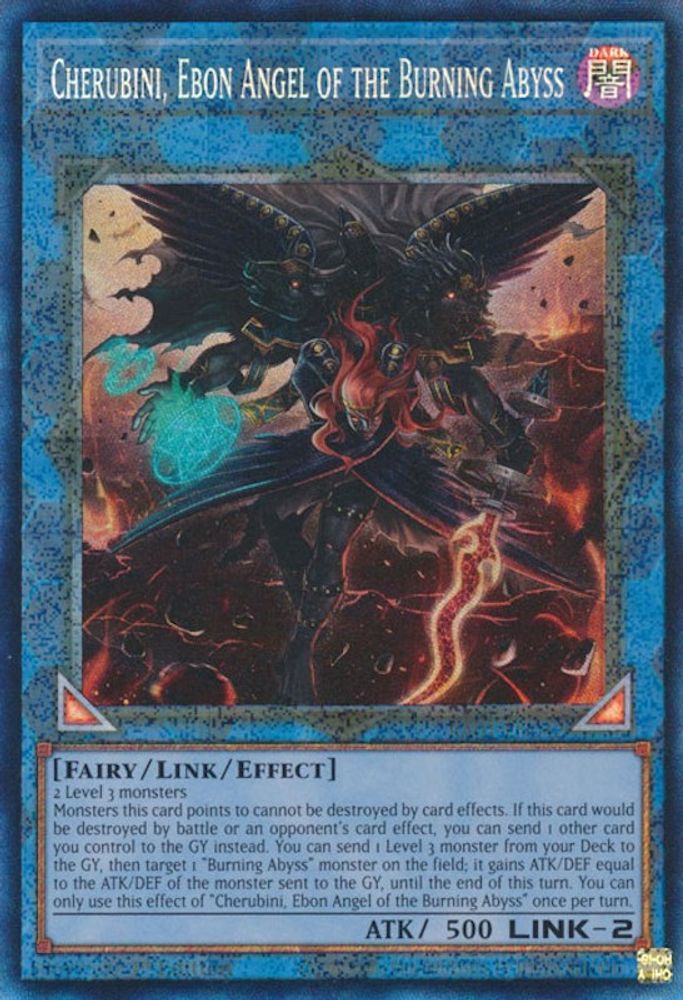 Cherubini, Ebon Angel of the Burning Abyss (PCR) (RA01-EN042) - Prismatic Collector's Rare
