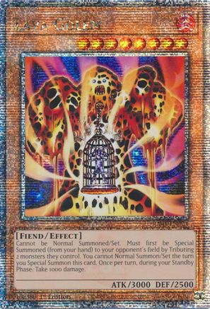 Lava Golem (Quarter Century Secret Rare) (RA01-EN001) - 25th Anniversary Rarity Collection 1st Edition