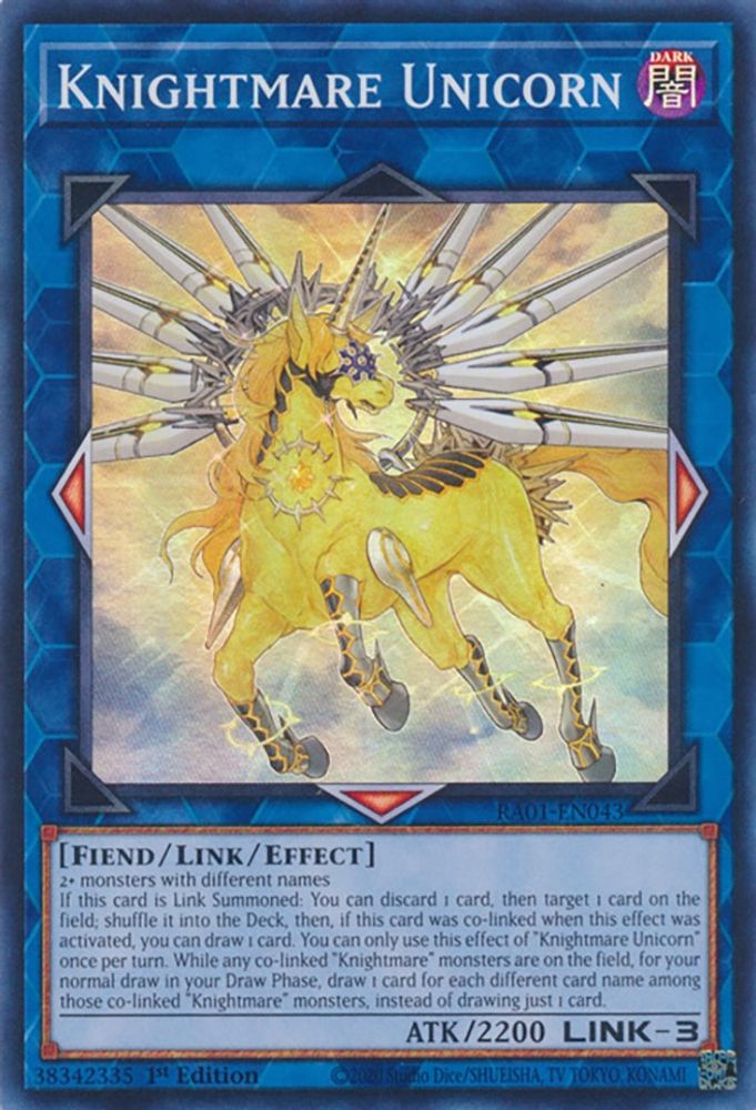 Knightmare Unicorn (RA01-EN043) - Super Rare