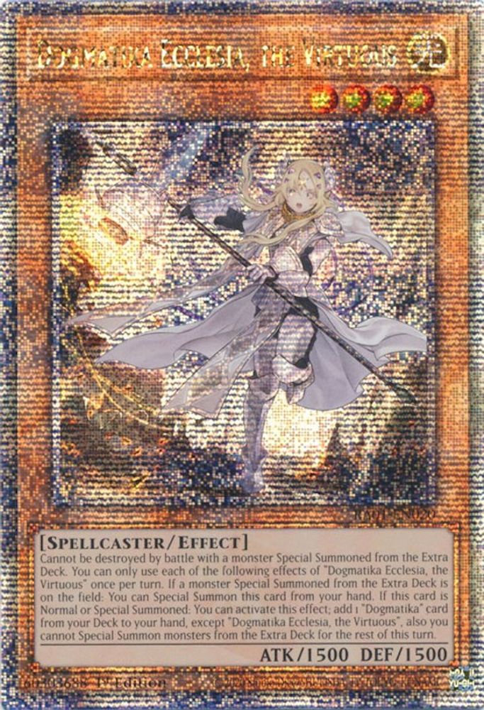 Dogmatika Ecclesia, the Virtuous (Quarter Century Secret Rare) (RA01-EN020) - Quarter Century Secret Rare
