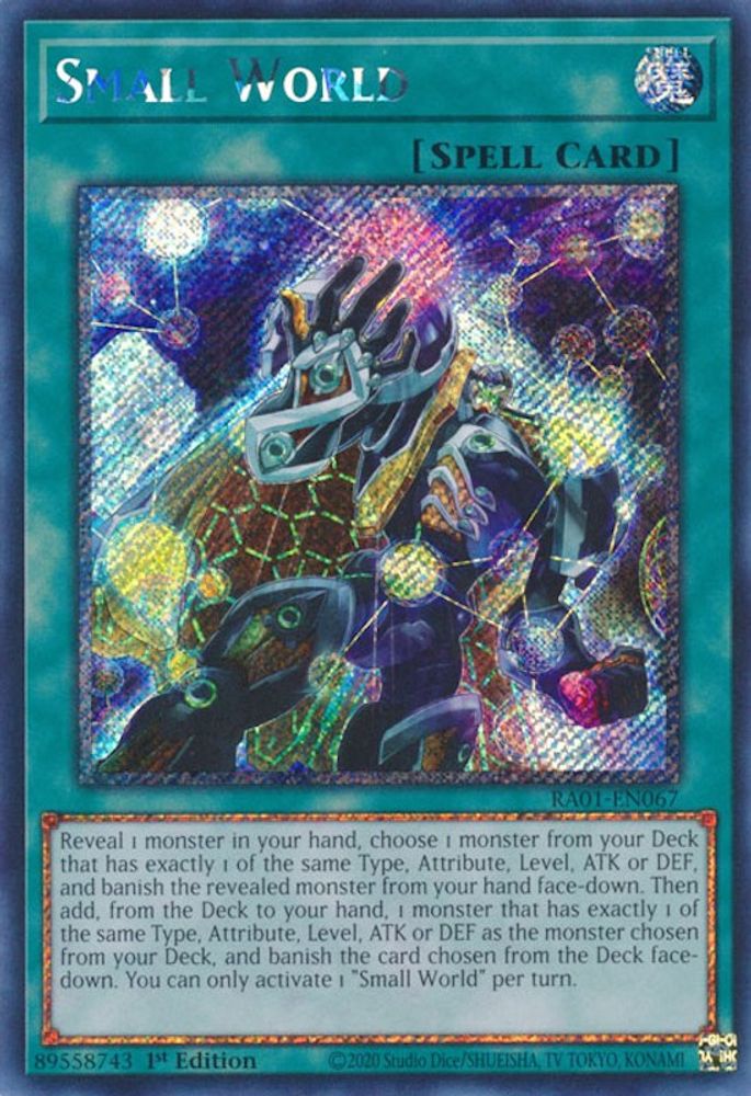 Small World (Platinum Secret Rare) (RA01-EN067) - Platinum Secret Rare