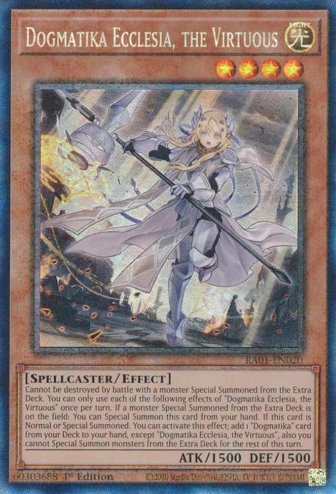 Dogmatika Ecclesia, the Virtuous (PCR) (RA01-EN020) - Prismatic Collector's Rare