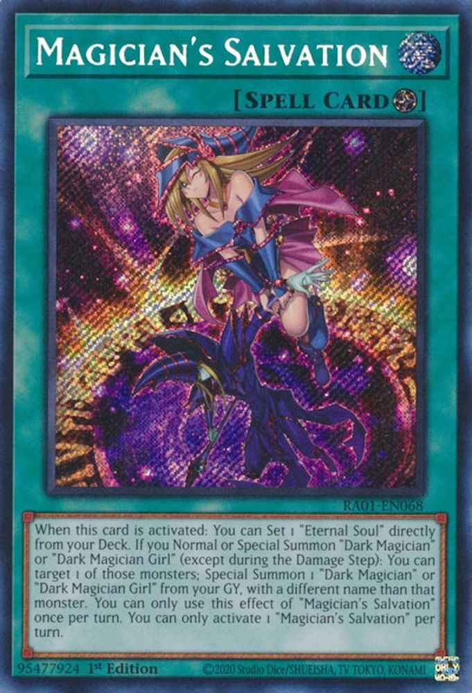 Magician's Salvation (Secret Rare) (RA01-EN068) - Secret Rare