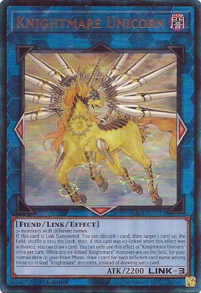 Knightmare Unicorn (PUR) (RA01-EN043) - Prismatic Ultimate Rare