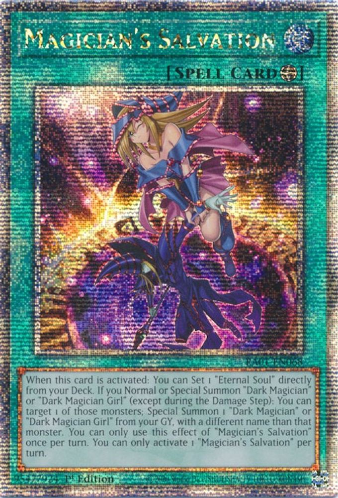 Magician's Salvation (Quarter Century Secret Rare) (RA01-EN068) - Quarter Century Secret Rare