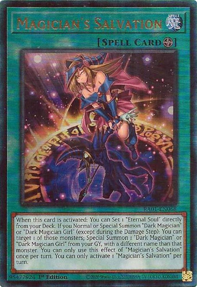 Magician's Salvation (PUR) (RA01-EN068) - Prismatic Ultimate Rare