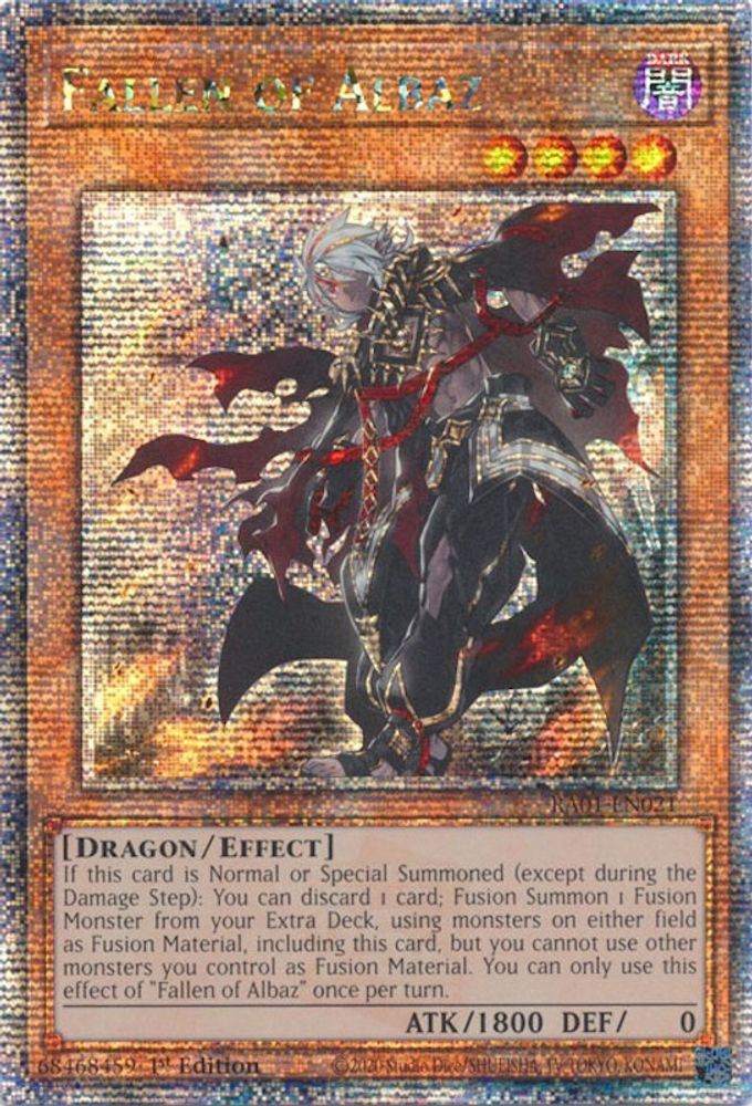 Fallen of Albaz (Quarter Century Secret Rare) (RA01-EN021) - Quarter Century Secret Rare