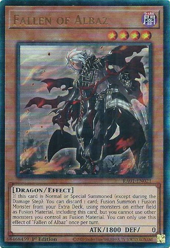 Fallen of Albaz (PUR) (RA01-EN021) - Prismatic Ultimate Rare