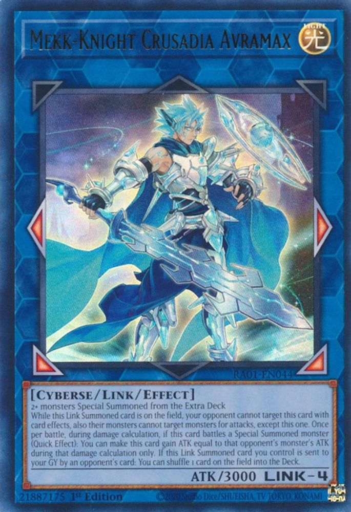 Mekk-Knight Crusadia Avramax (UR) (RA01-EN044) - Ultra Rare