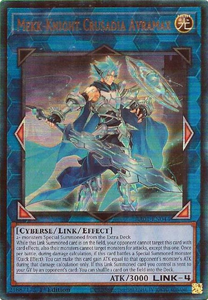 Mekk-Knight Crusadia Avramax (PUR) (RA01-EN044) - Prismatic Ultimate Rare