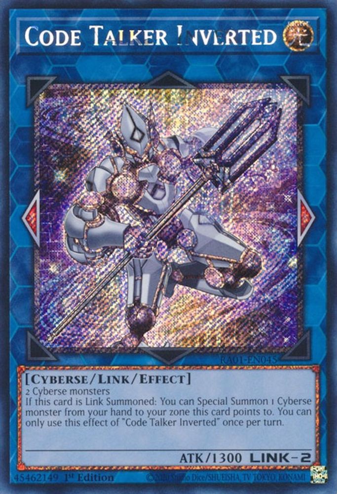 Code Talker Inverted (Platinum Secret Rare) (RA01-EN045) - Platinum Secret Rare