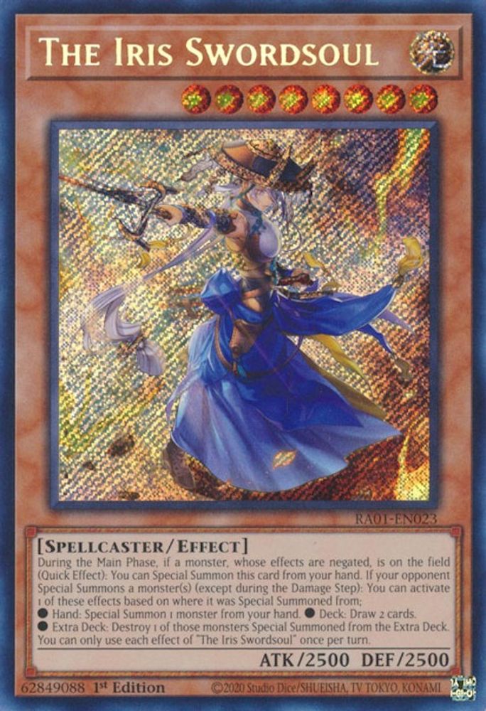 The Iris Swordsoul (Secret Rare) (RA01-EN023) - Secret Rare