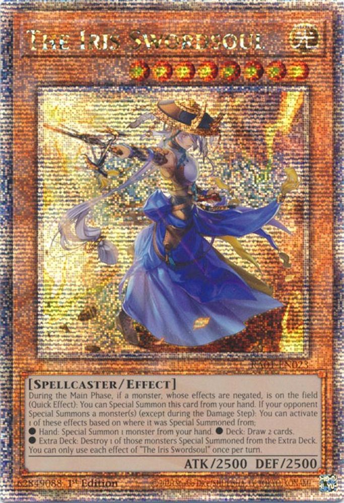 The Iris Swordsoul (Quarter Century Secret Rare) (RA01-EN023) - Quarter Century Secret Rare