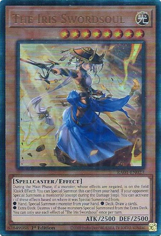 L'Iris Swordsoul [RA01-EN023] Prismatique Ultimate Rare 