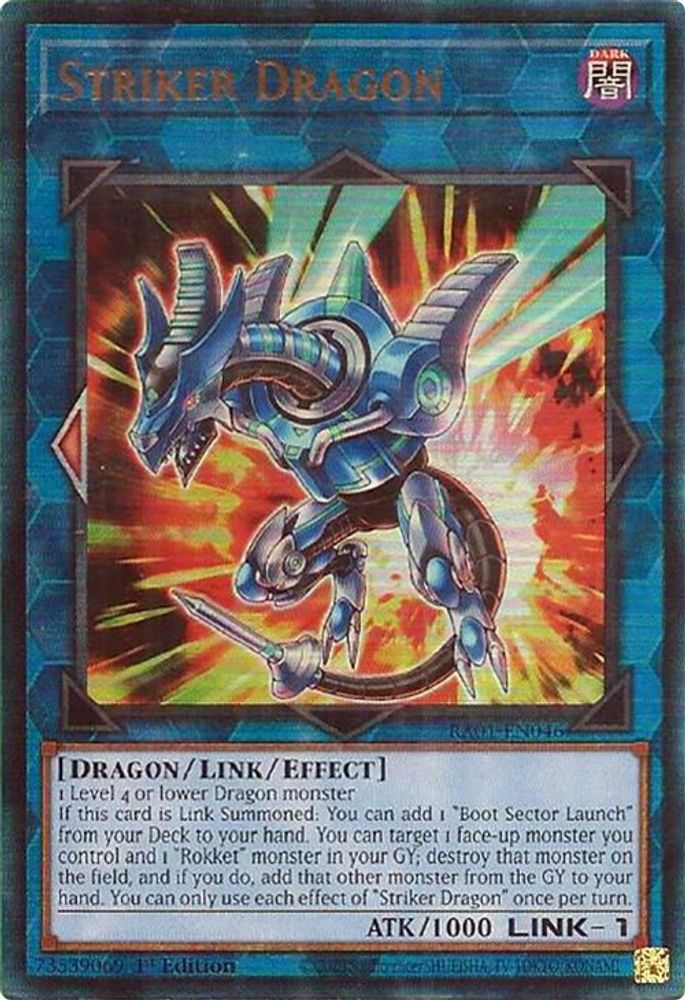 Striker Dragon [RA01-EN046] Prismatique Ultime Rare 