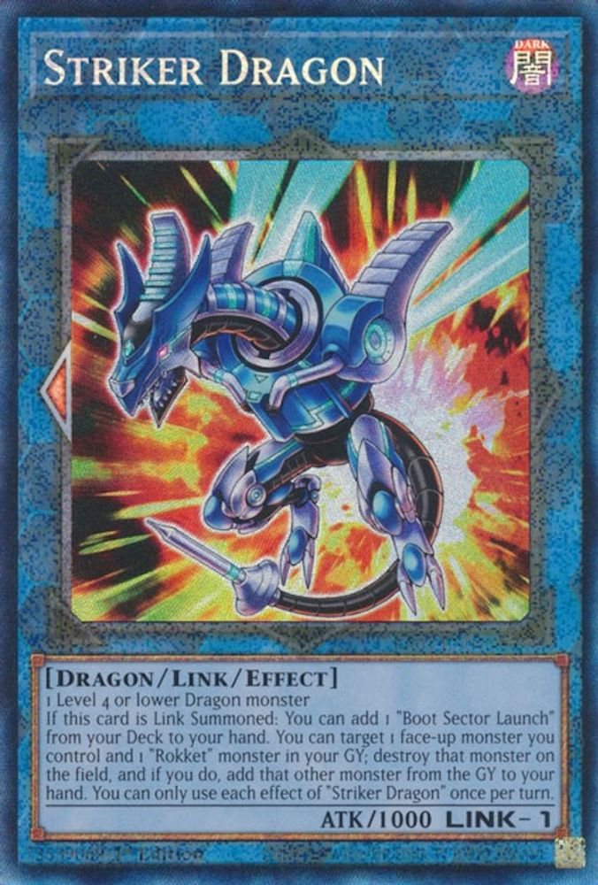Striker Dragon [RA01-EN046] Rare de collection prismatique 