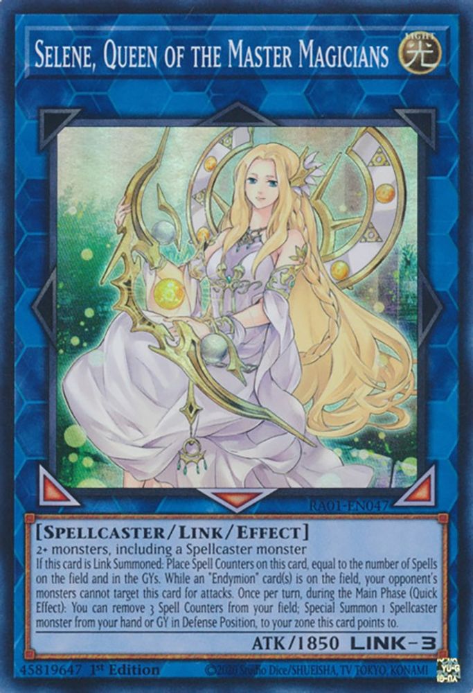 Selene, Queen of the Master Magicians (RA01-EN047) - Super Rare