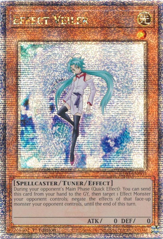 Voile d'effet [RA01-EN003] Quarter Century Secret Rare 