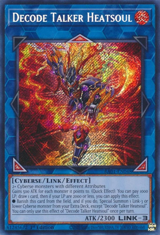 Décoder Talker Heatsoul [RA01-EN048] Secret Rare 