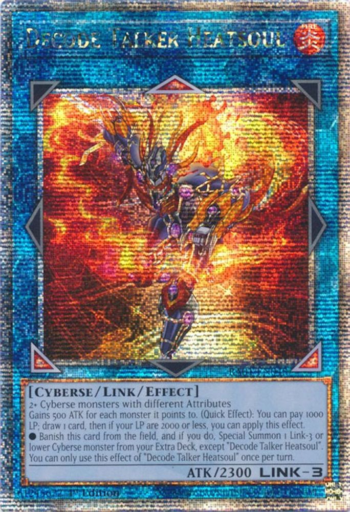 Decode Talker Heatsoul (Quarter Century Secret Rare) (RA01-EN048) - Quarter Century Secret Rare