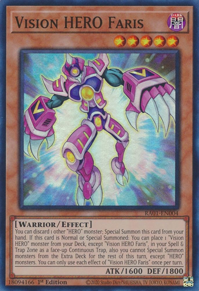 Vision HERO Faris (RA01-EN004) - Super Rare