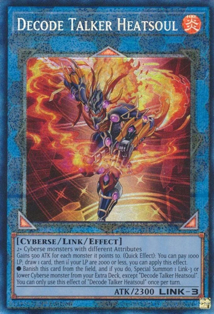 Decode Talker Heatsoul [RA01-EN048] Collectionneur prismatique rare 