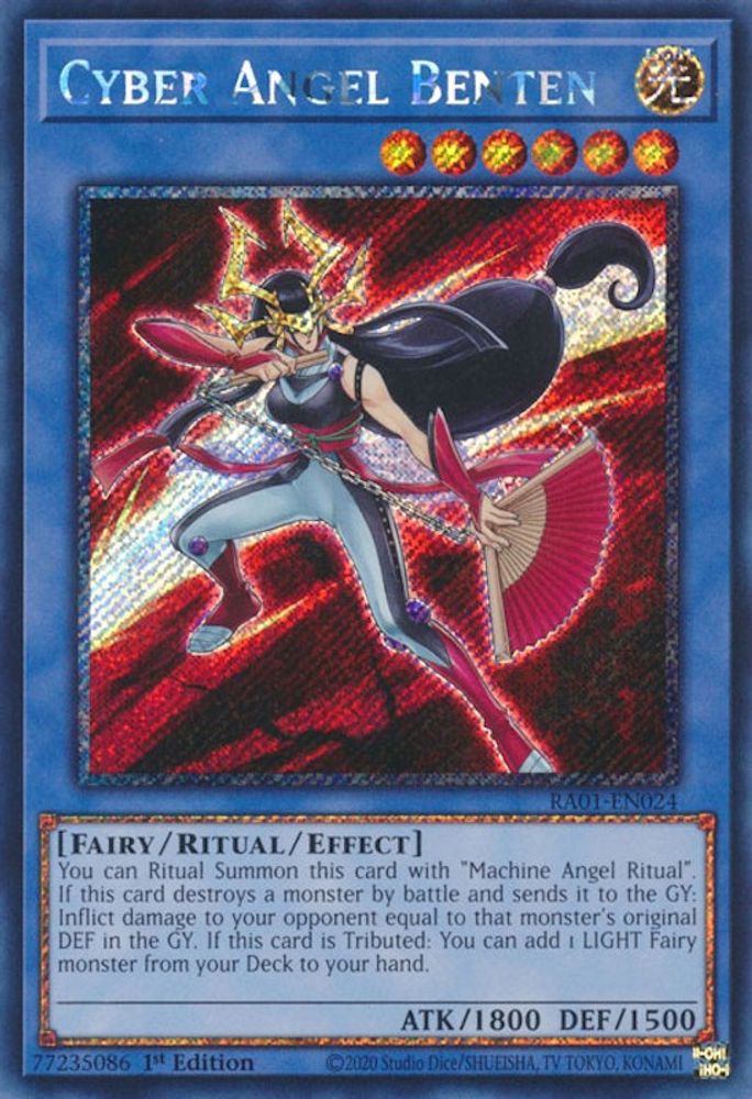 Cyber Angel Benten (Platinum Secret Rare) (RA01-EN024) - Platinum Secret Rare