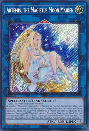 Artemis, la Magistus Moon Maiden [RA01-EN049] Secret Rare 