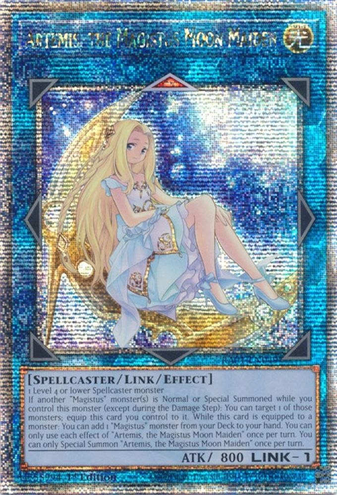 Artemis, the Magistus Moon Maiden (Quarter Century Secret Rare) (RA01-EN049) - Quarter Century Secret Rare