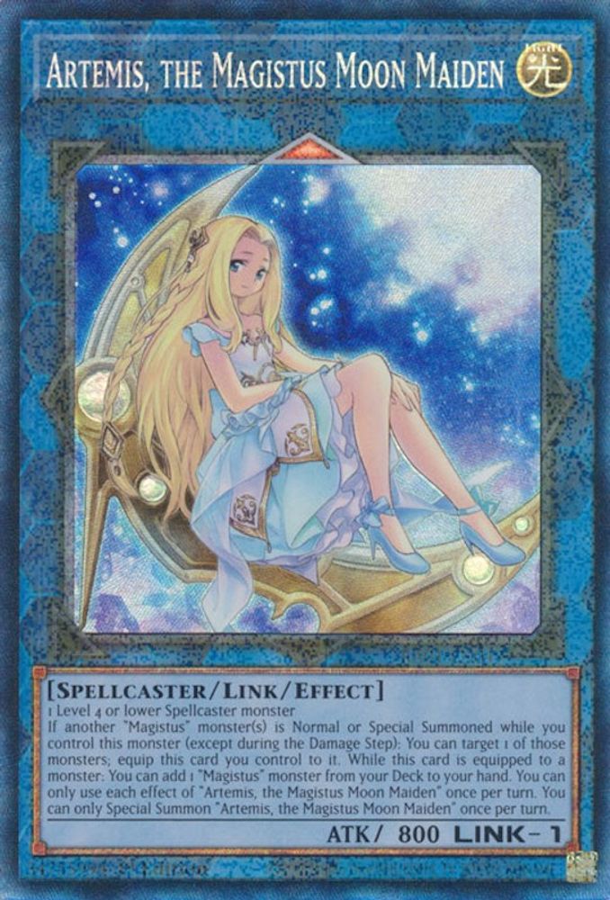 Artemis, the Magistus Moon Maiden (PCR) (RA01-EN049) - Prismatic Collector's Rare
