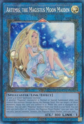 Artemis, la Magistus Moon Maiden [RA01-EN049] Rare de collectionneur prismatique 