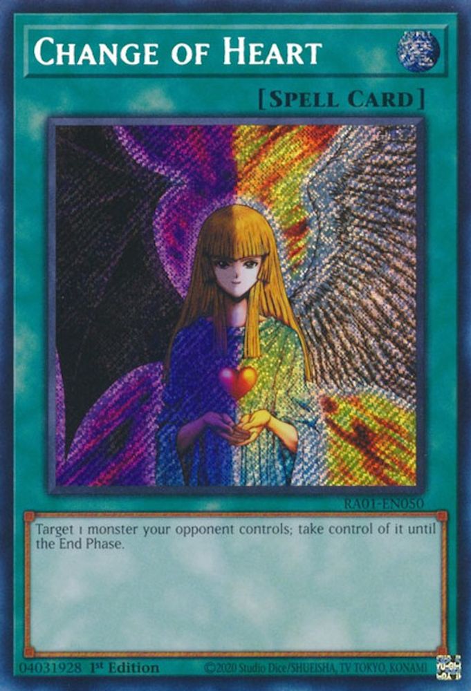 Change of Heart (Secret Rare) (RA01-EN050) - Secret Rare
