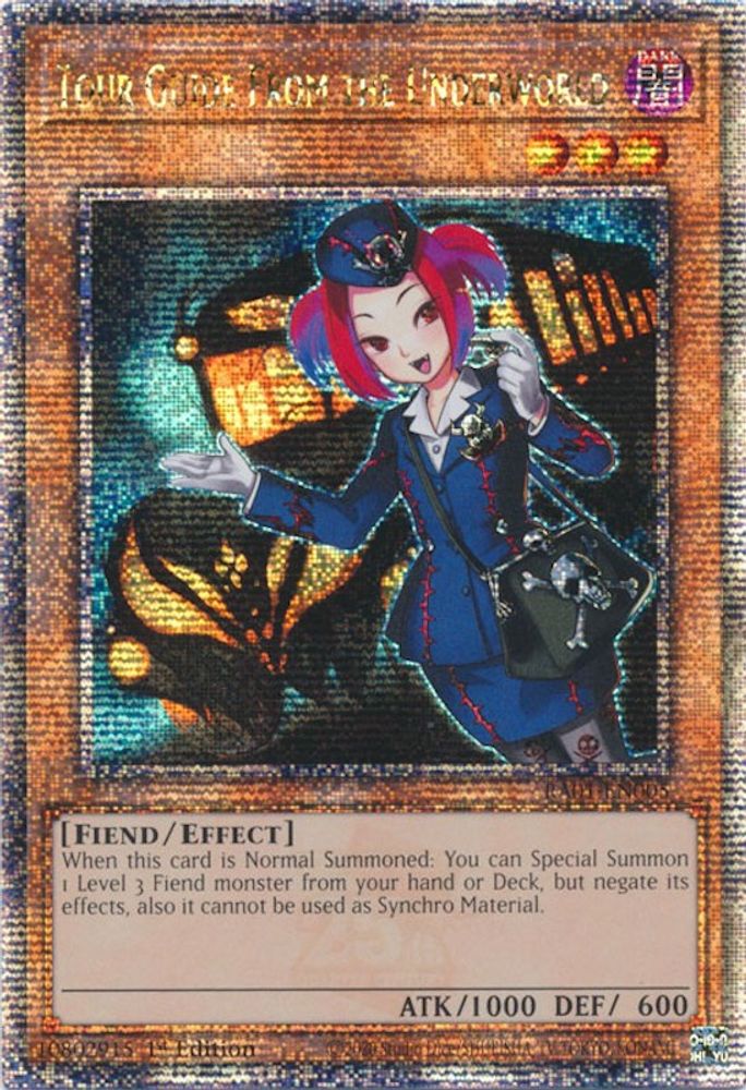 Tour Guide From the Underworld (Quarter Century Secret Rare) (RA01-EN005) - Quarter Century Secret Rare
