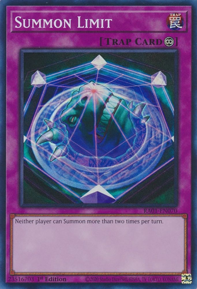 Summon Limit (RA01-EN070) - Super Rare