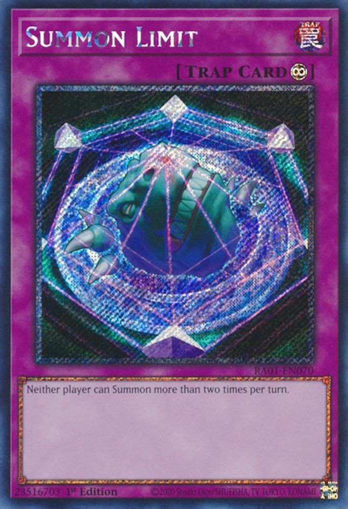 Limite d'invocation [RA01-EN070] Platine Secret Rare 