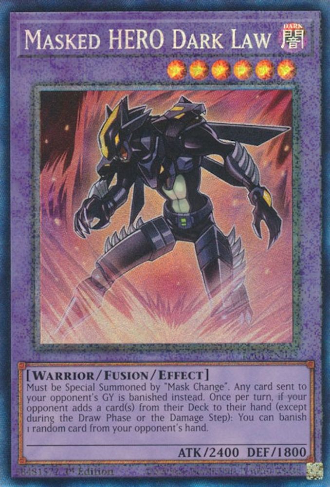 Masked HERO Dark Law (PCR) (RA01-EN025) - Prismatic Collector's Rare