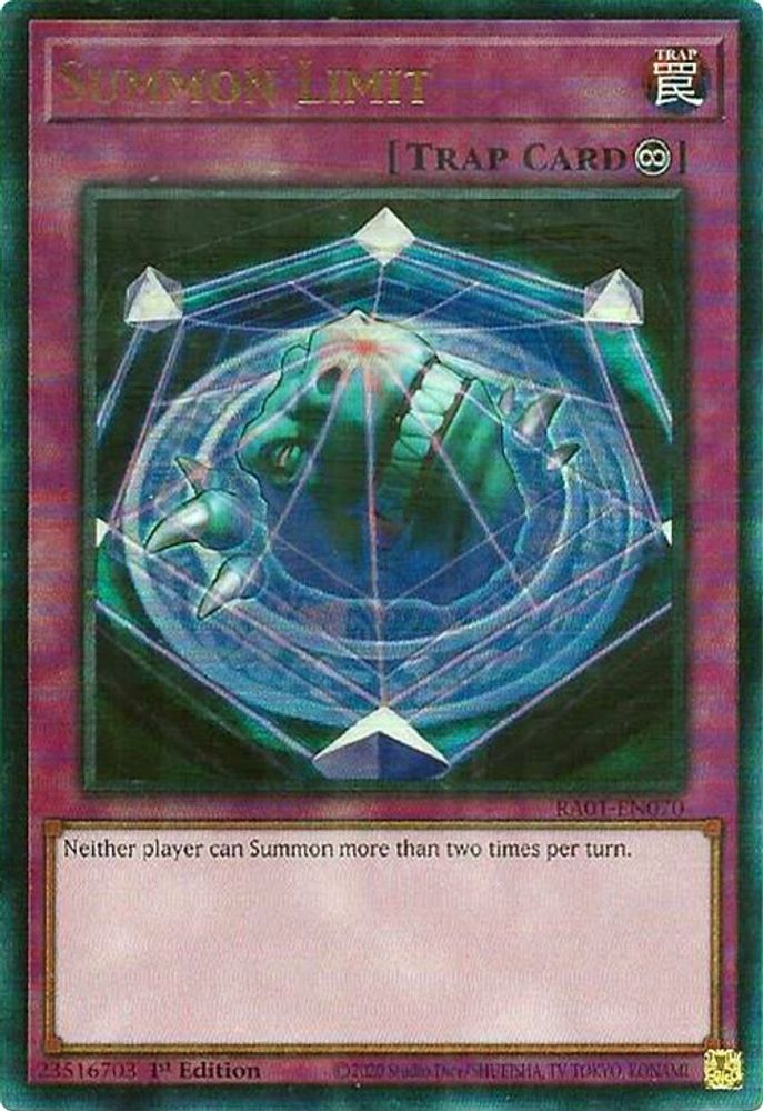 Summon Limit (PUR) (RA01-EN070) - Prismatic Ultimate Rare