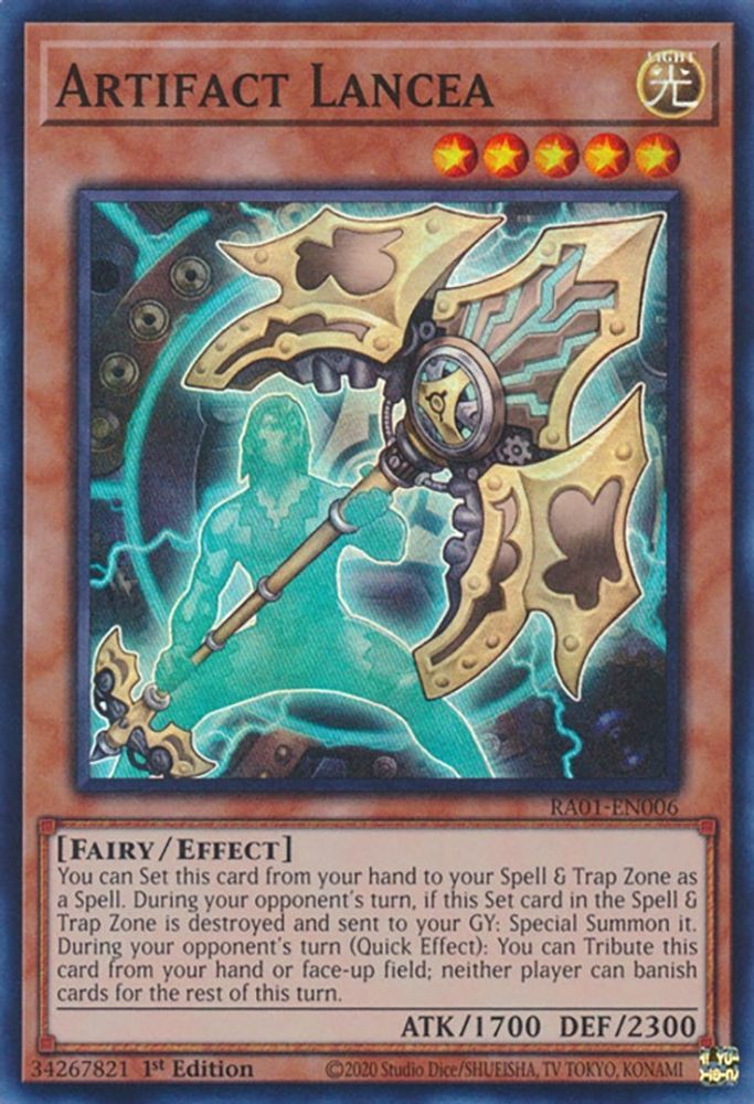 Artifact Lancea (RA01-EN006) - Super Rare