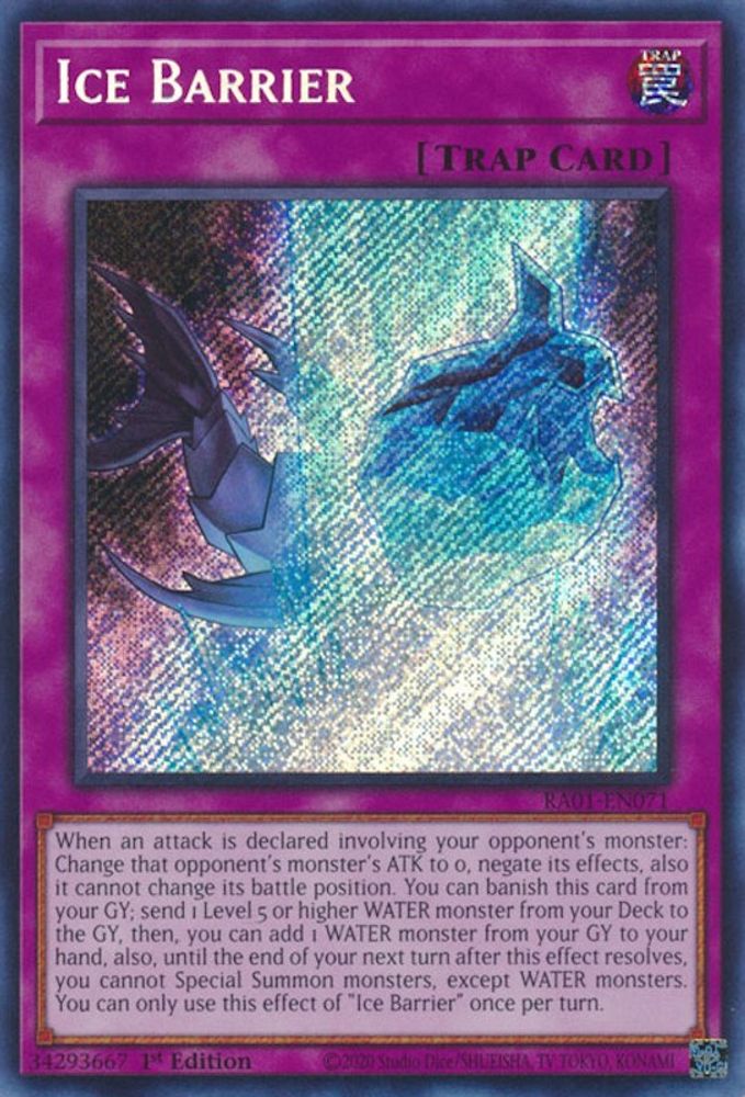 Ice Barrier (Secret Rare) (RA01-EN071) - Secret Rare