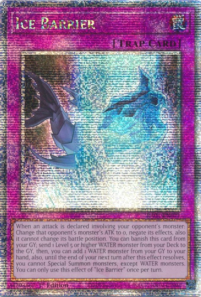 Ice Barrier (Quarter Century Secret Rare) (RA01-EN071) - Quarter Century Secret Rare