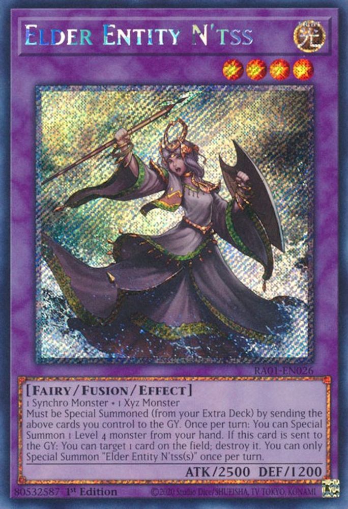 Elder Entity N'tss (Platinum Secret Rare) (RA01-EN026) - Platinum Secret Rare