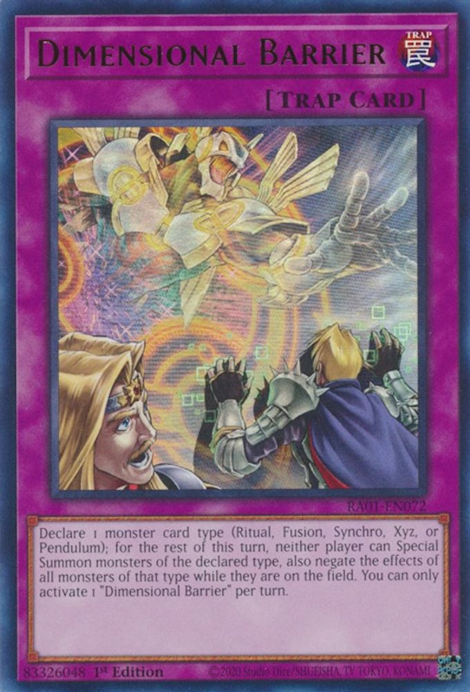Dimensional Barrier (UR) (RA01-EN072) - Ultra Rare