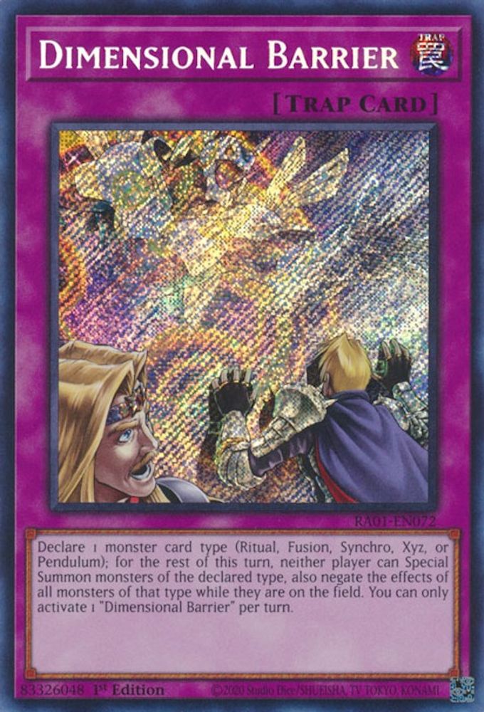 Dimensional Barrier (Secret Rare) (RA01-EN072) - Secret Rare
